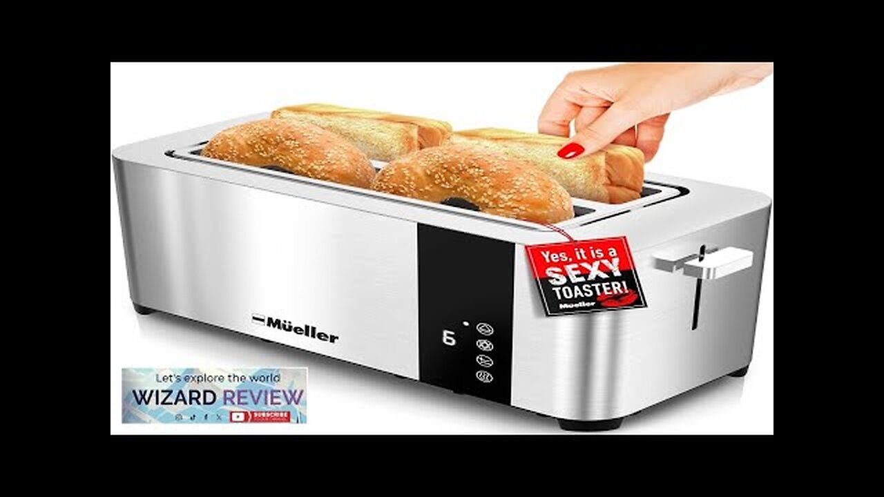 Mueller UltraToast Full Stainless Steel Toaster 4 Slice Long Extra-Wide Slots Review