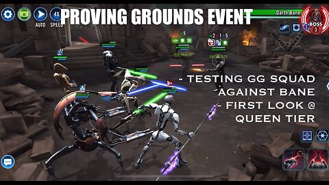 Testing GG Squad vs Darth Bane + First Look at Queen Amidala Tier of Proving Grounds Event