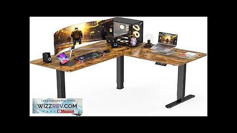 ErGear 63" Dual Motor L Shaped Standing Desk 28"-46" Electric Height Adjustable Review