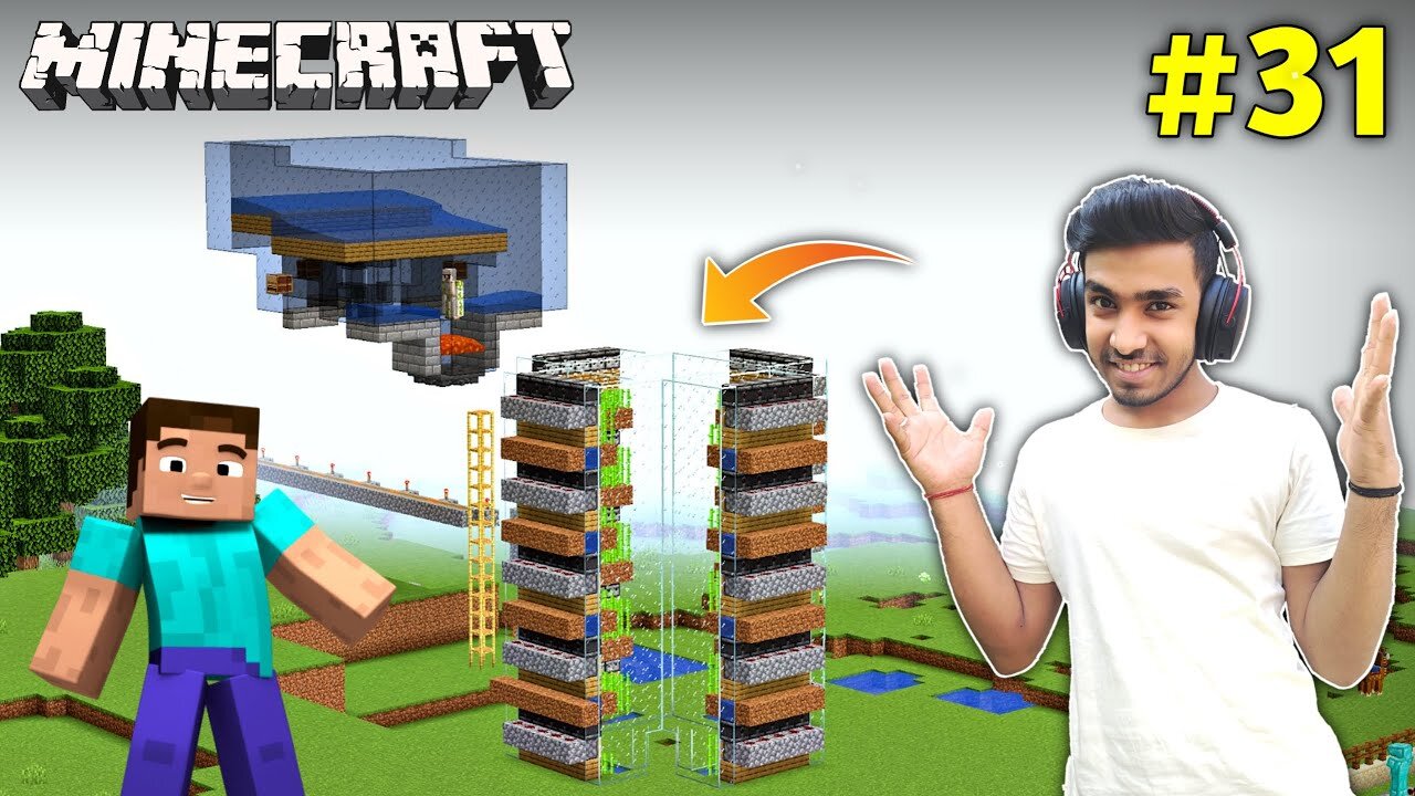 I MADE AUTOMATIC GIANT SUGARCANE FARM _ MINECRAFT GAMEPLAY _31