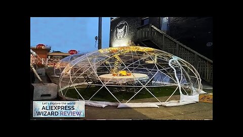 12FT Outdoor Igloo Tent Dome Greenhouse Bubble Tent Clear PVC Tent Winter Review