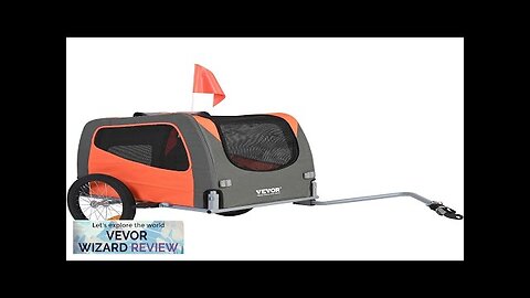 VEVOR Dog Bike Trailer Supports up to 66 lbs Pet Cart Bicycle Review