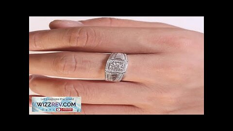 100% Real Solid14K Gold 0.3ct CVD HPHT Diamond Engagement Promise Man Rings Review