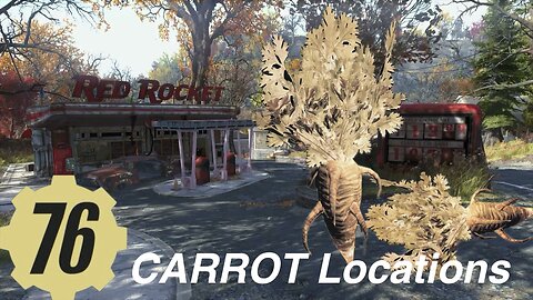 Fallout 76 Carrot locations Guide, vegetable. Daily challenge- harvest a wild plant or fungi