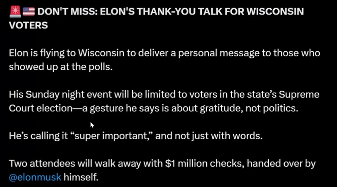 American Bad A$$ - Elon Musk Announces Two (2) 1 Million $ REWARDS for ...