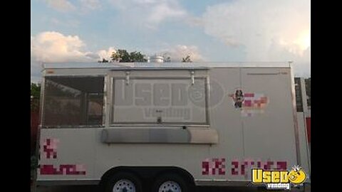 2022 8.5' x 16' Kitchen Food Trailer with Porch | Food Concession Trailer for Sale in Texas!