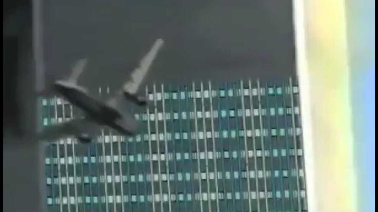 9/11 Michael Hezarkhani video (Ghost Plane) into the Steel Column building of WTC#2
