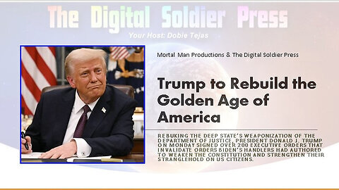 President Trump to Rebuild the Golden Age of America