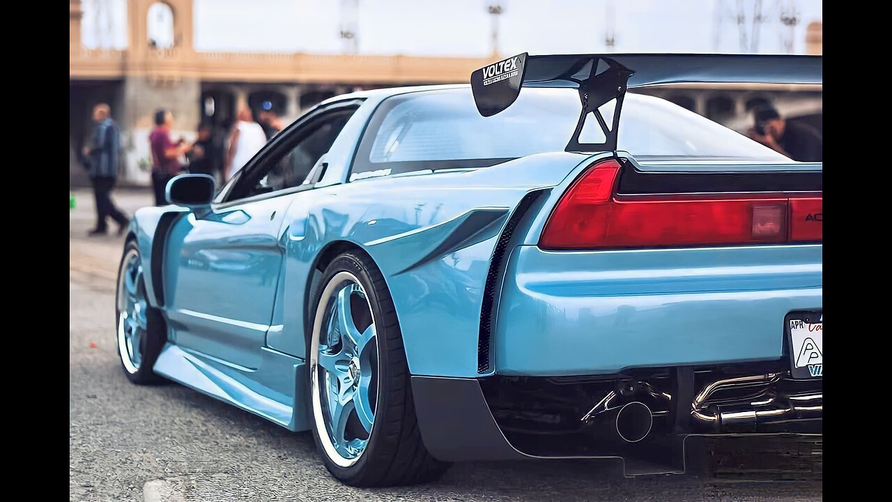 Baby blue ACURA NSX Los Angeles