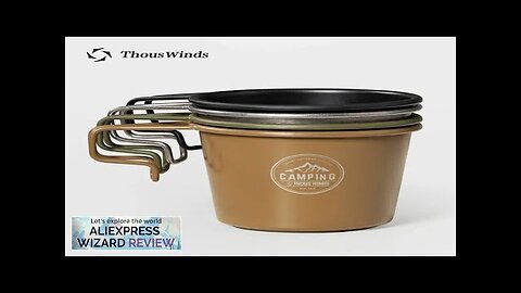 Thous Winds 350ml Camping Water Cup Mug Lightweight Outdoor Coffee Picnic Tableware Review