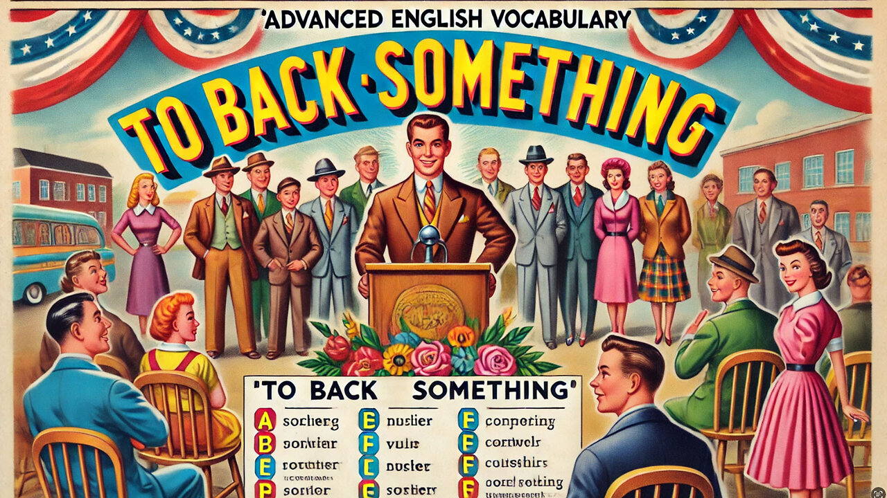 Vocabulary and Pronunciation "BACK (something)" Advanced English