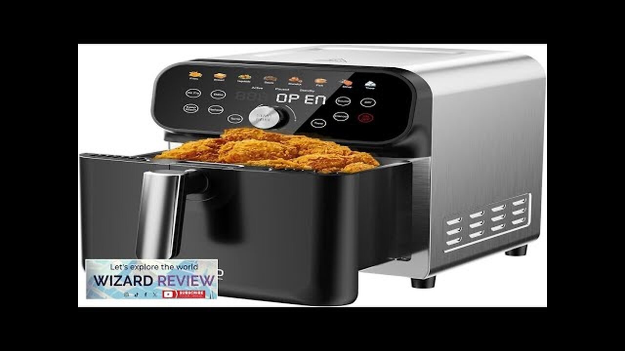 Air Fryer 6QT Air Fryer Oven with LED Digital Touchscreen 12 Preset Review