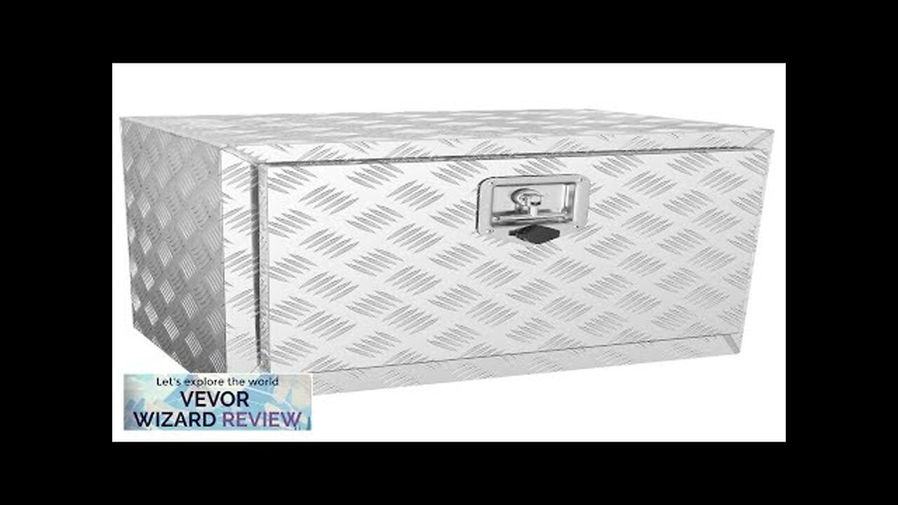 VEVOR Underbody Truck Box 24"×14"×16" Pickup Storage Box Heavy Duty Aluminum Diamond Review