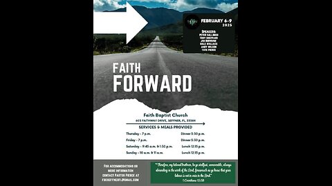 Faith Forward Day 3! First Morning Service