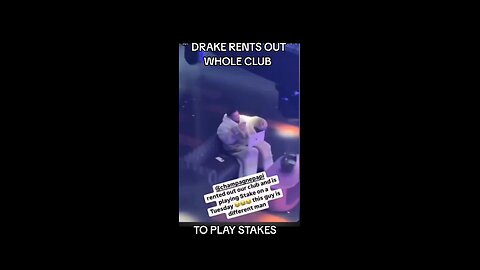 DRAKE RENTS OUT WHOLE CLUB TO PLAY STAKES GAMBLE #champaginepapi #stakes #surrealmookie #fyp #viral