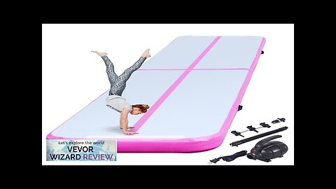 VEVOR 16ft Inflatable Air Gymnastic Mat 4 inches Thickness Air Tumble Track Review