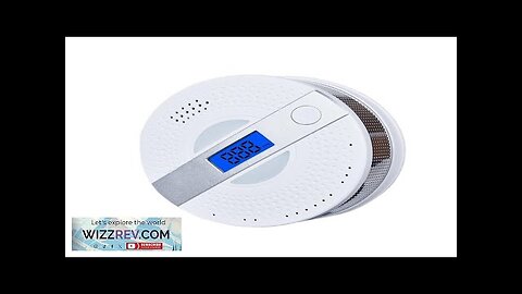 Home Smoke Detector Carbon Monoxide Detection Alarm Real-time Monitoring LED Display Sound Review