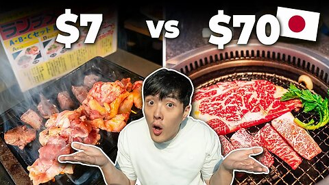 $7 vs $70 ALL YOU CAN EAT Japanese BBQ!? Which One Is Better?