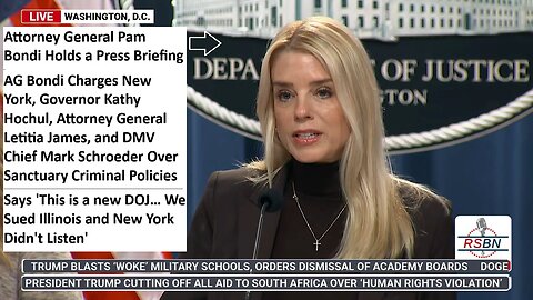 FULL NOT CENSORED: Attorney General Pam Bondi Holds a Press Briefing