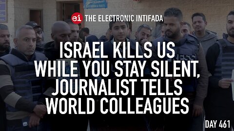 Israel kills us while you stay silent, journalist tells world colleagues, with Abubaker Abed