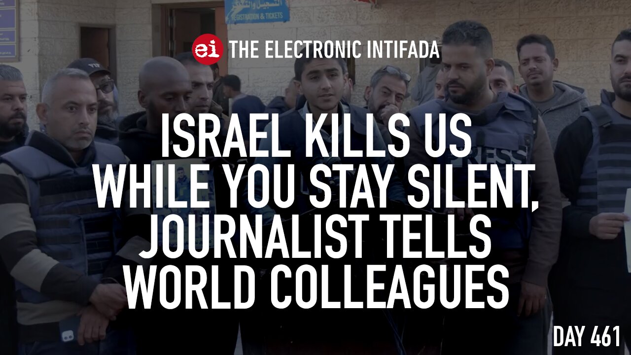 Israel kills us while you stay silent, journalist tells world colleagues, with Abubaker Abed