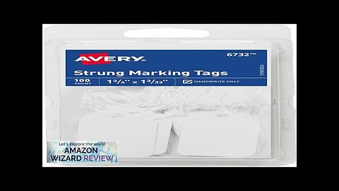 Avery White Strung Marking Tags 1.75 x 1.09 Inches Pack of 100 Review