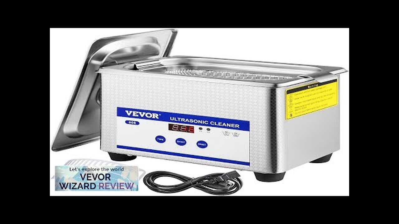 VEVOR 0.8L Professional Ultrasonic Cleaner 304 Stainless Steel Digital Lab Ultrasonic Review