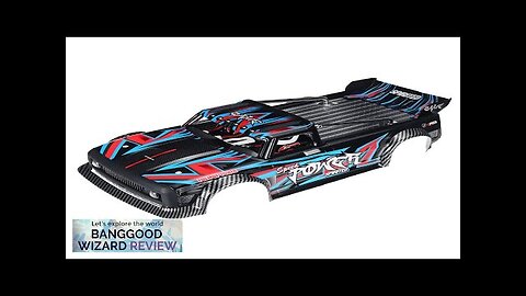 Wltoys 104072 1/10 RC Car Spare Body Shell Tail Wing w/ LED Review