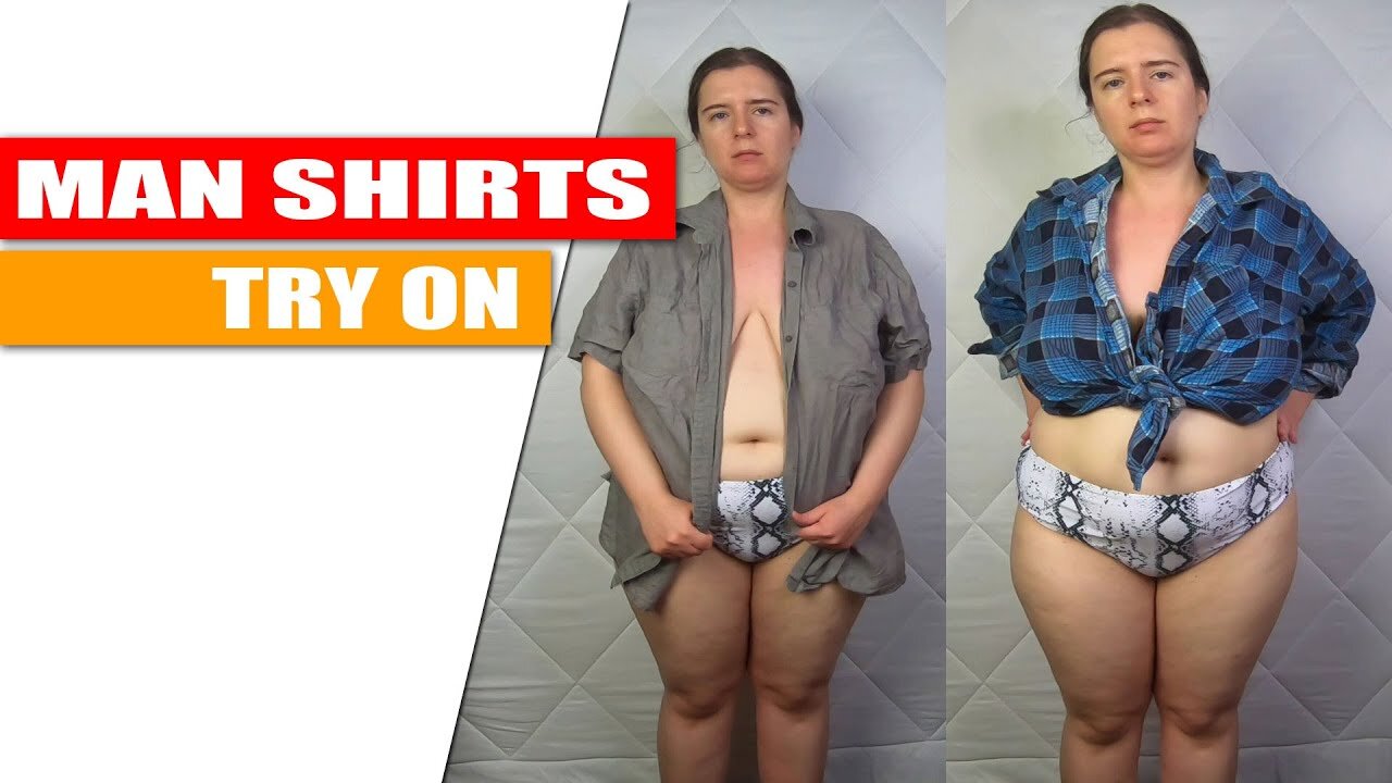 I try on my boyfriend's shirts