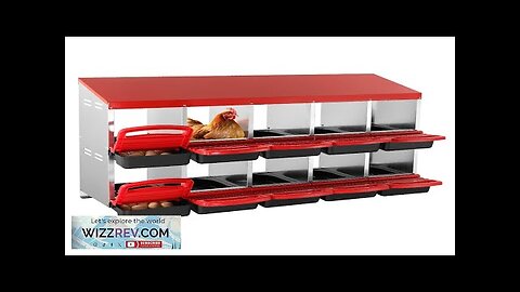 VEVOR 10-Compartment Chicken Nest Box Mental Box with Inclined Nesting Boxes Review