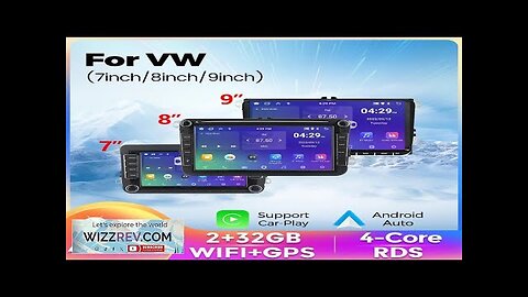 7/8/9" Android13 BT GPS Car Multimedia Radio for Volkswagen VW Golf 5 Review