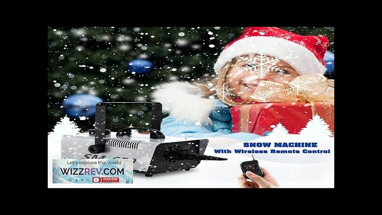 Pro Snow Machine with Wireless Control Snowflake Machine for DJ Parties Christmas Review