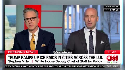 🔥Stephen Miller just scorched Jake Tapper about illegal aliens collecting welfare