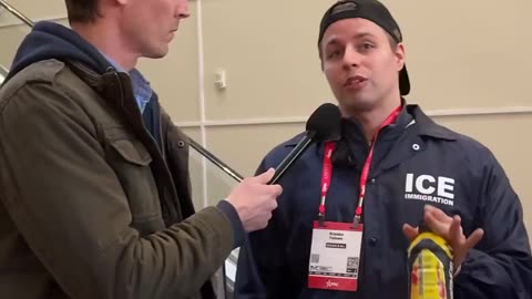 Dude wears an ICE jacket to Home Depot to watch the illegal aliens run away🤣