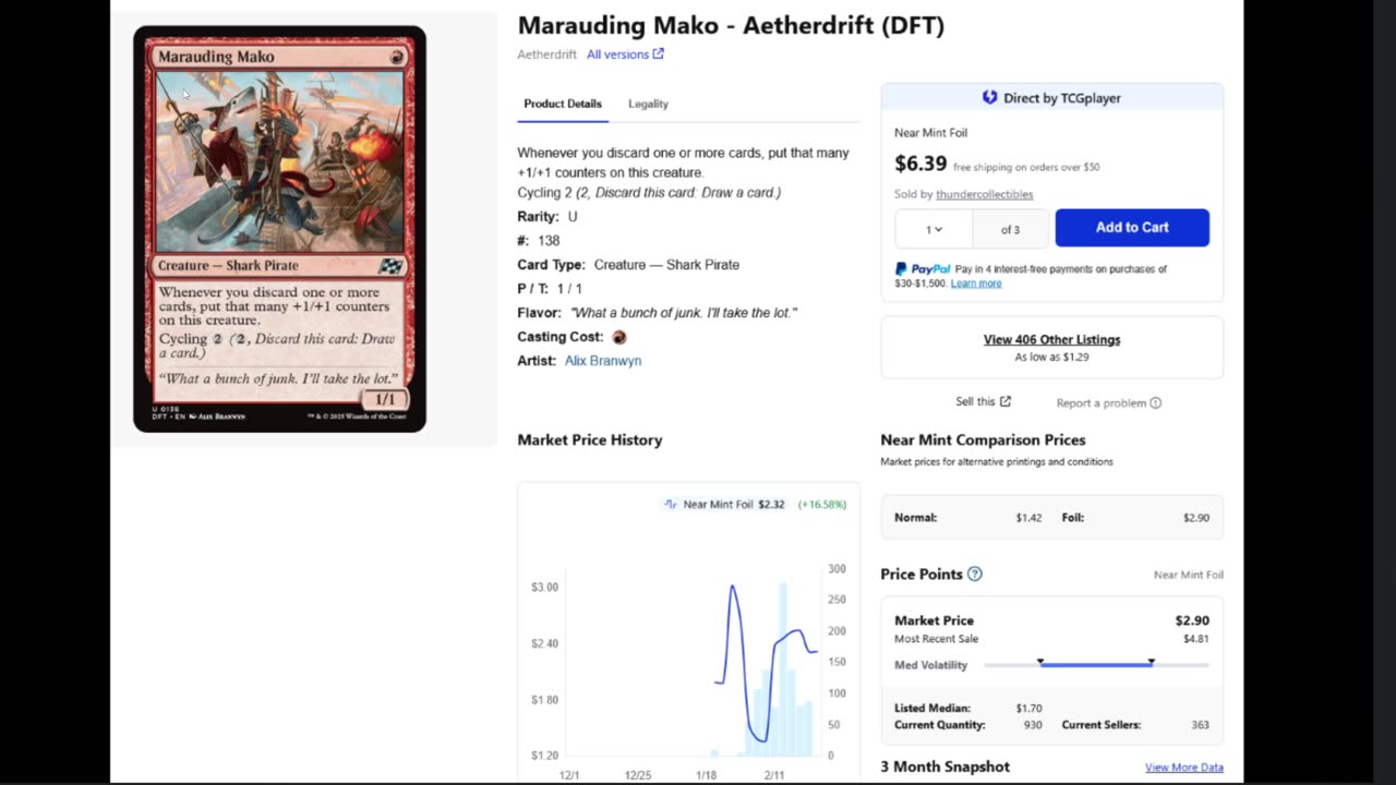 aetherdrift cards spiking in price and shaking up ALL the formats