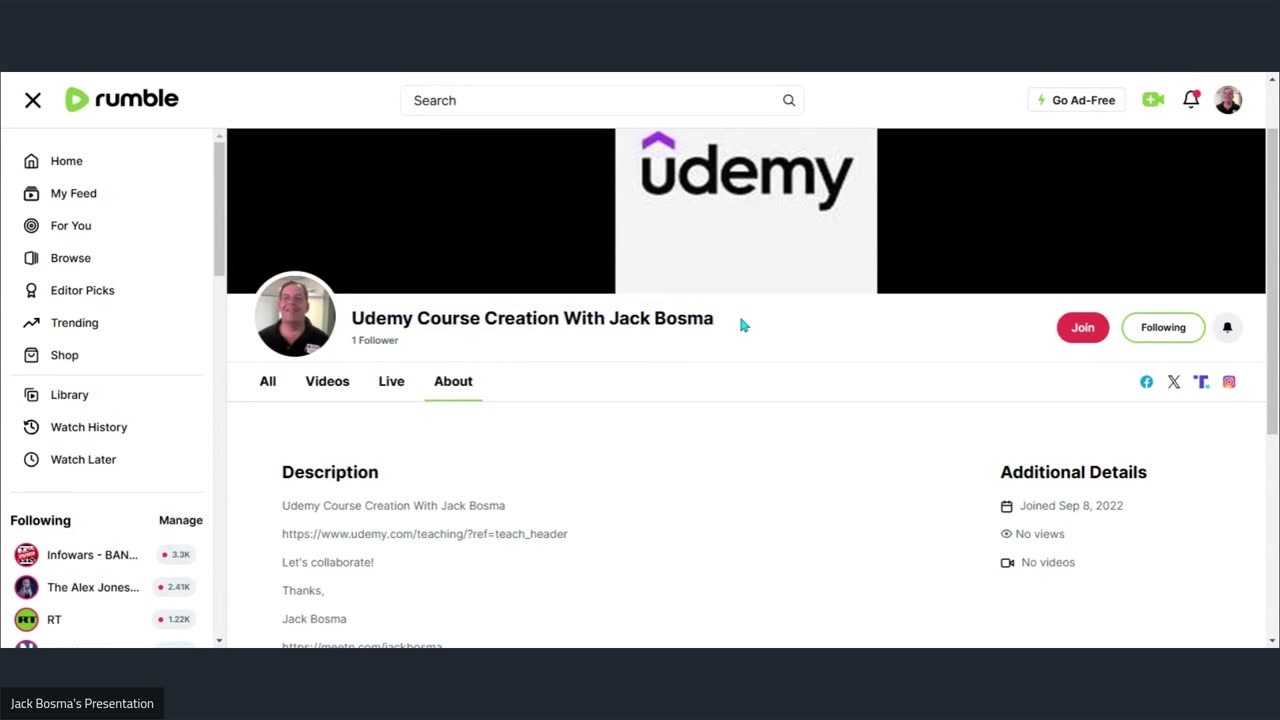 Udemy Course Creation With Jack Bosma