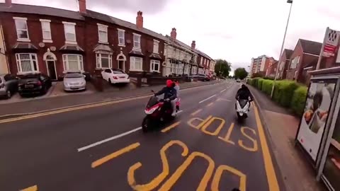 In Uk a polish guy is atacked by 5 black muslim criminals on mopeds