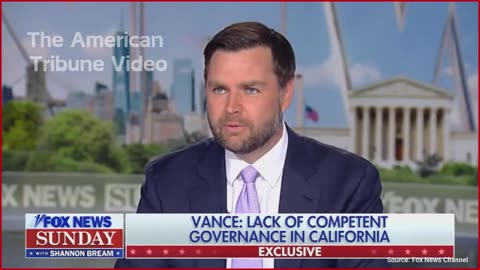 JD Vance Rips Into Gavin Newsom Over Horrendous Fire Preparedness, Response