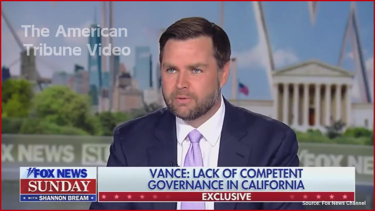 JD Vance Rips Into Gavin Newsom Over Horrendous Fire Preparedness, Response