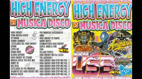 USB HIGH ENERGY VS MUSICA DISCO!! AMPARITO---Discos Ortiz 2025