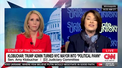 Amy Klobuchar spreads blatant lies on CNN—claims Trump is "stopping Head