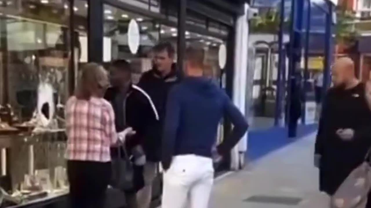 The New Normal in UK - Black man breaking jewelry store window and stealing items