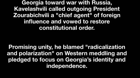 FORMER FOOTBALLER AND ANTI-WESTERN CRITIC MIKHEIL KAVELASHVILI IS GEORGIA’S NEW PRESIDENT