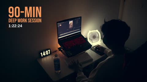 90-Min WORK/STUDY SESSION with Music | For Focus & Productivity