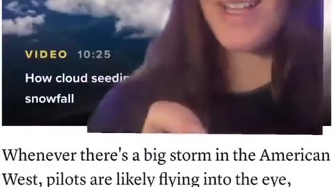 It is only cloud seeding, it's only being considered, they...