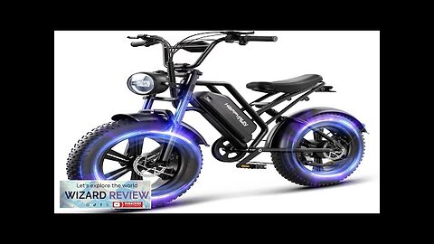 1500W Moped Style Electric Bike Adult eBikes 48V 18Ah Removable Review