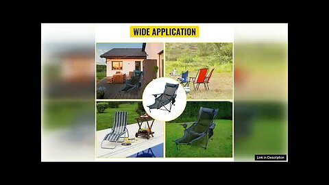 VEVOR Folding Camp Chair with Footrest Mesh Portable Lounge Chair with Cup Review