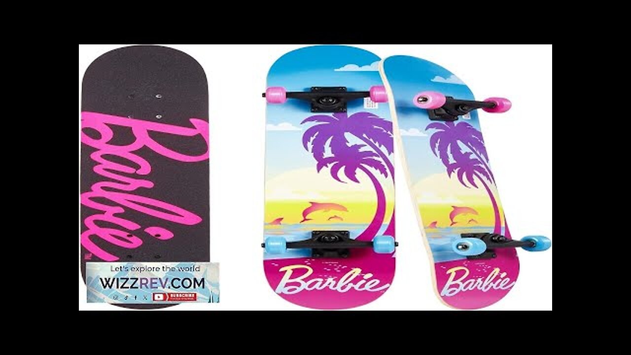 Barbie Skateboard with Printed Graphic Grip Tape Great for Kids Review