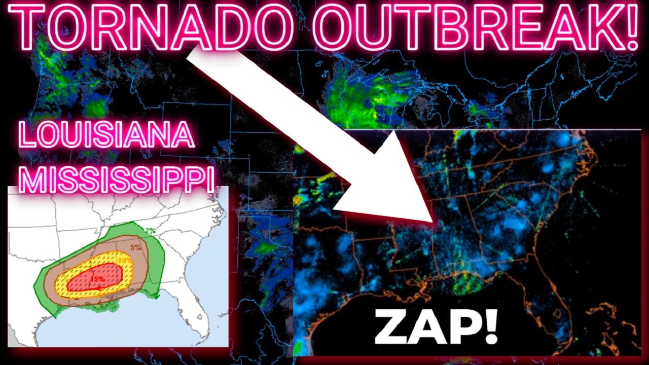 🚨 MAJOR TORNADO OUTBREAK Today! Prepare NOW! Louisiana & Mississippi!