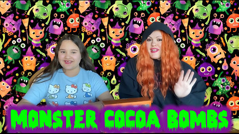 Making Halloween Monster Cocoa Bombs